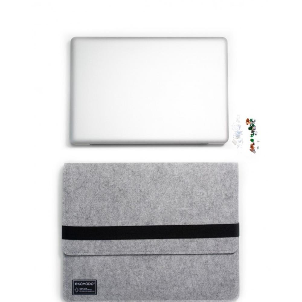 EKOMODO - HR-013 maletines para portátil 38,1 cm (15") Funda Negro, Gris