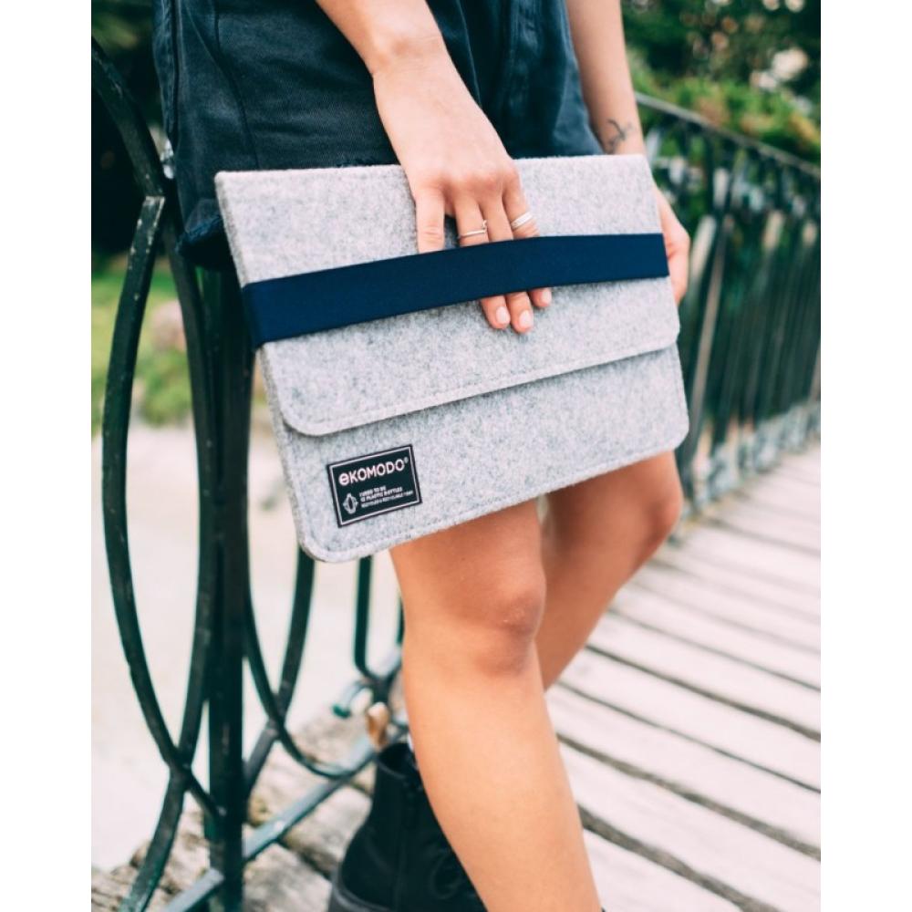 EKOMODO - HR-013 maletines para portátil 38,1 cm (15") Funda Negro, Gris