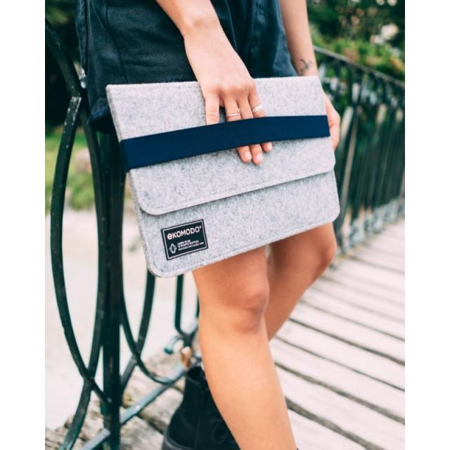 EKOMODO - HR-003 maletines para portátil 33 cm (13") Funda Negro, Gris