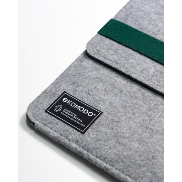 EKOMODO - HR-014 maletines para portátil 38,1 cm (15") Funda Verde, Gris