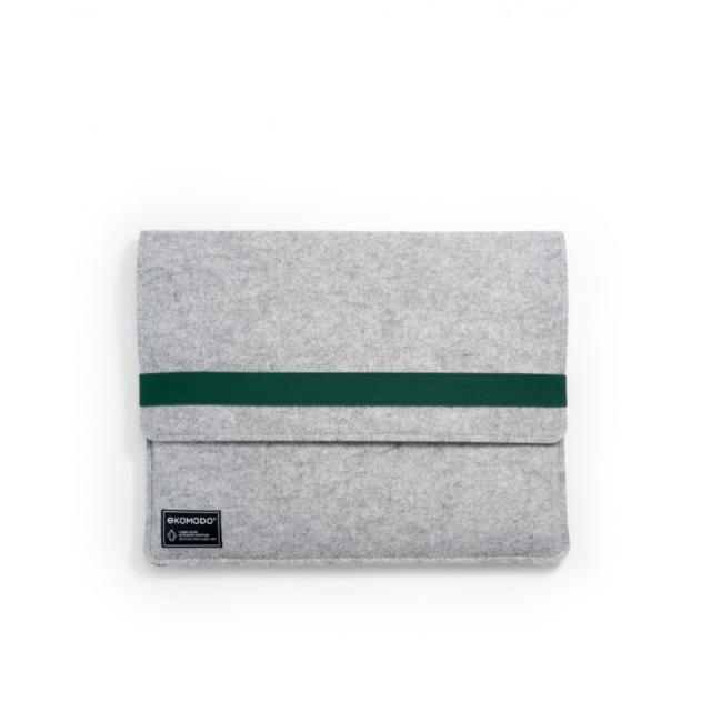 EKOMODO - HR-014 maletines para portátil 38,1 cm (15") Funda Verde, Gris
