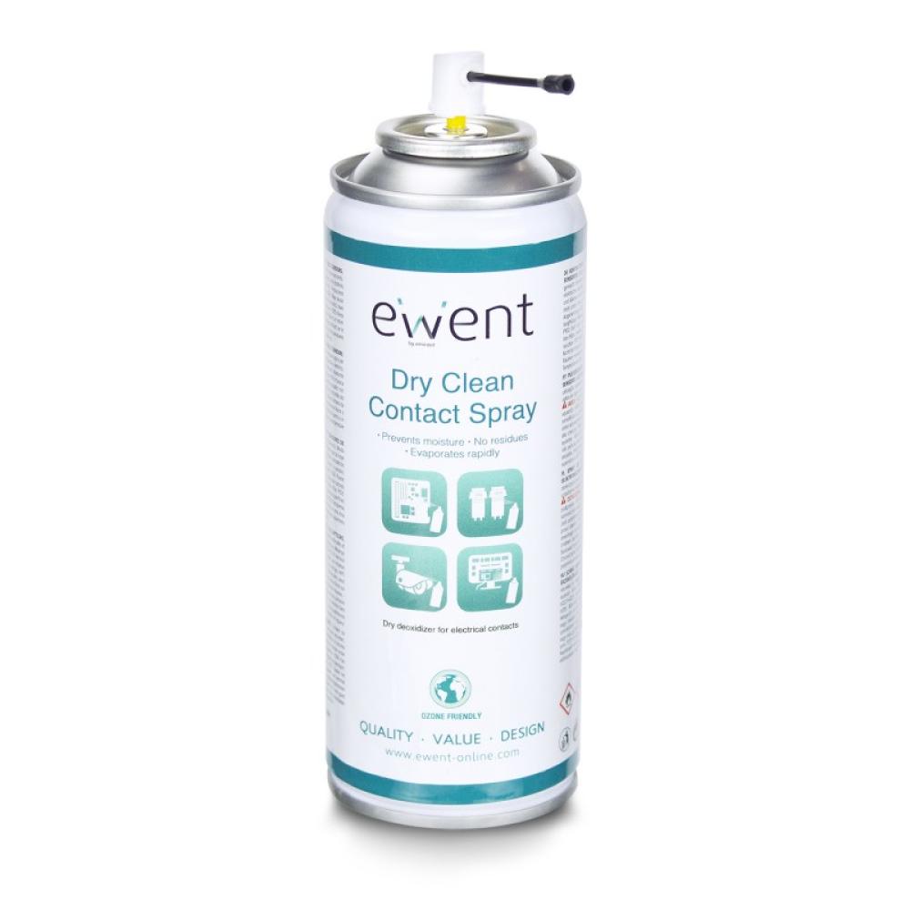 Ewent - EW5614 kit de limpieza para computadora Pantallas / Plásticos, Universal Espray para limpieza de equipos 200 ml