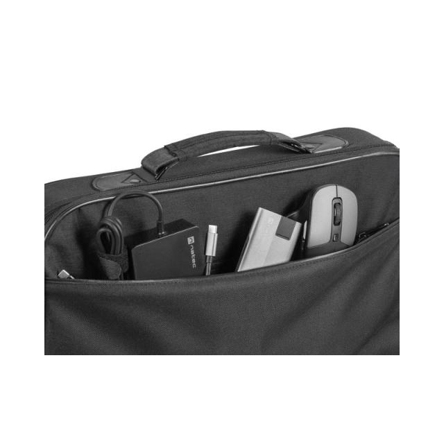 NATEC - Impala 2 35,8 cm (14.1") Bandolera Negro, Gris