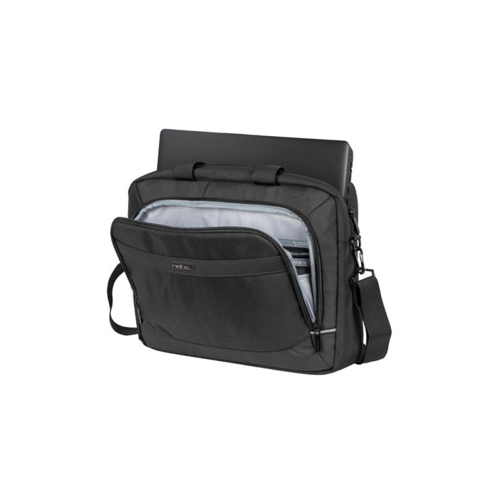 NATEC - NTO-2238 maletines para portátil 39,6 cm (15.6") Bandolera Negro
