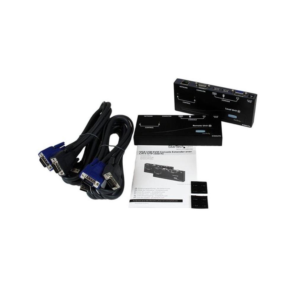 StarTech.com - Extensor de Consola KVM por Cat 5 Ethernet (150m) con USB y Vídeo VGA