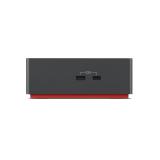 Lenovo - 40B00300EU base para portátil y replicador de puertos Alámbrico Thunderbolt 4 Negro, Rojo