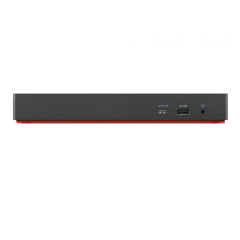 Lenovo - 40B00300EU base para portátil y replicador de puertos Alámbrico Thunderbolt 4 Negro, Rojo