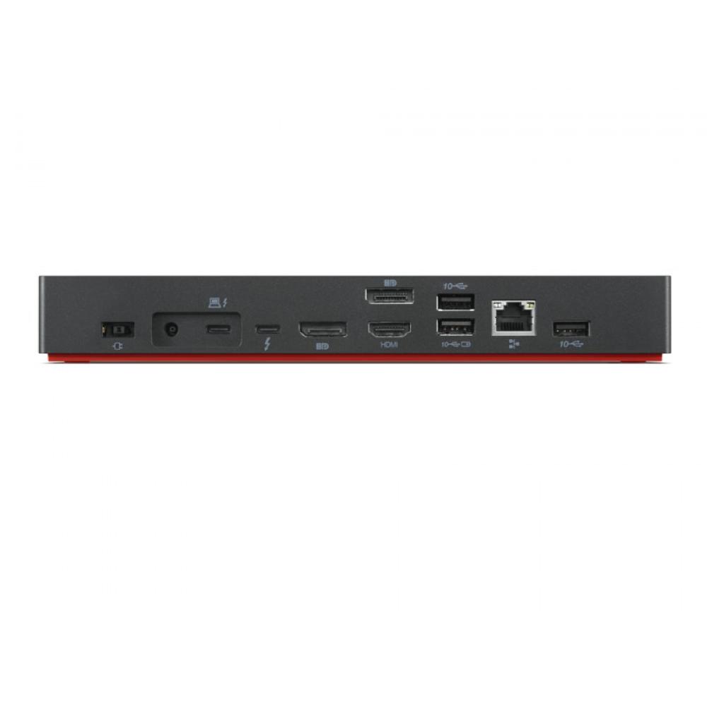 Lenovo - 40B00300EU base para portátil y replicador de puertos Alámbrico Thunderbolt 4 Negro, Rojo