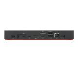 Lenovo - 40B00300EU base para portátil y replicador de puertos Alámbrico Thunderbolt 4 Negro, Rojo