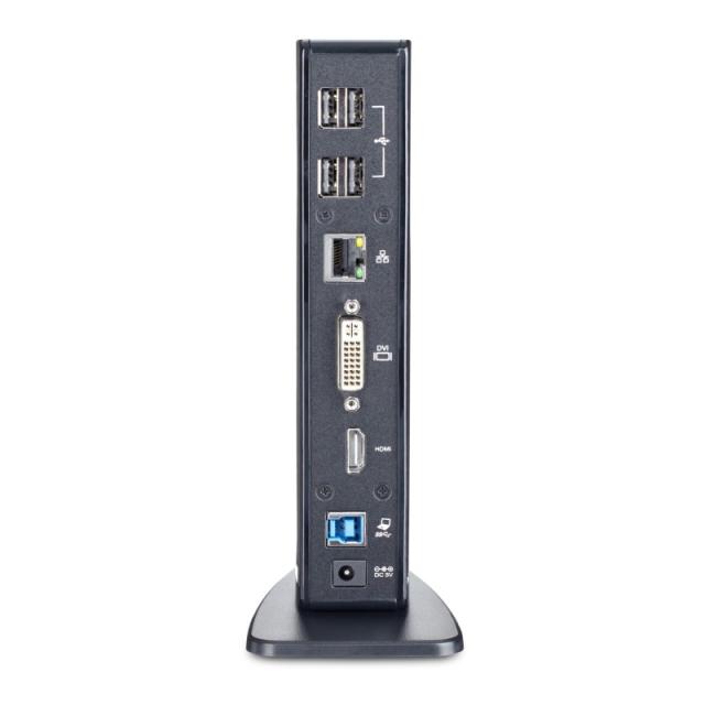 StarTech.com - Docking Station USB 3.0 de 2 Monitores para Portátil - HDMI y DVI/VGA - Hub Ladrón 6x USB-A - GbE - Audio - Repli