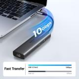 Ugreen - REVODOK 6-IN-1 4K@60HZ HDMI ETH DOCK Acoplamiento Base Gris