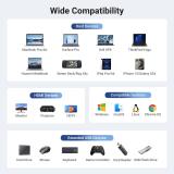 Ugreen - REVODOK 6-IN-1 4K@60HZ HDMI ETH DOCK Acoplamiento Base Gris