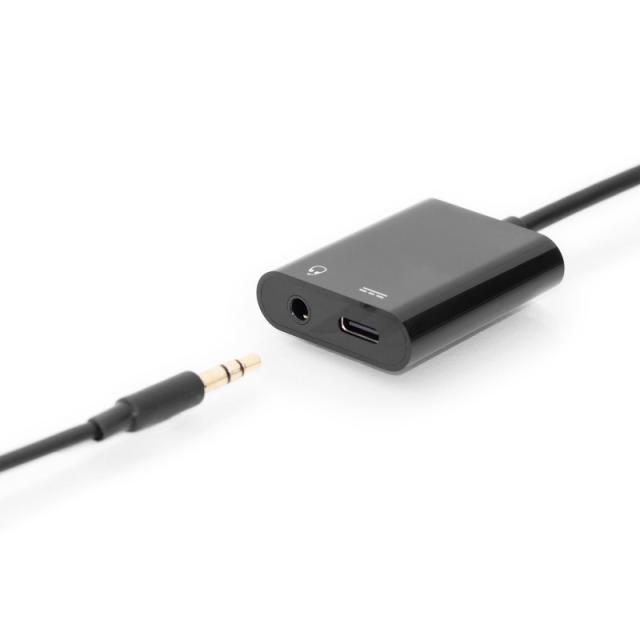 Digitus - Adaptador / convertidor USB-C, USB-C a USB-C + conector de 3,5 mm