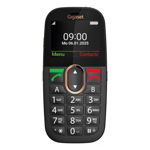 Gigaset - GL695 5,87 cm (2.31") 113 g Negro Teléfono para personas mayores