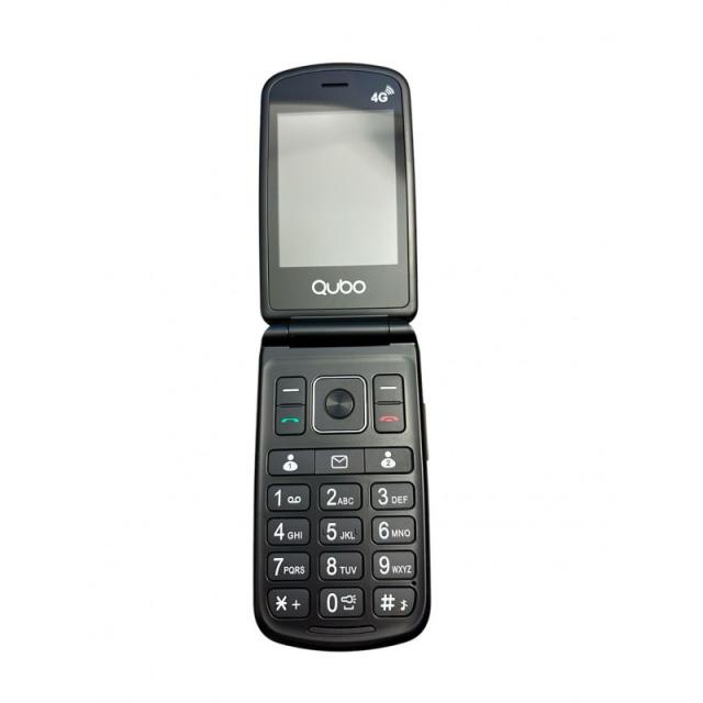 Qubo - P-210NW 4G teléfono móvil 6,1 cm (2.4") Negro Teléfono con cámara