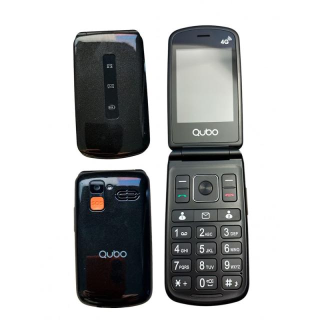 Qubo - P-210NW 4G teléfono móvil 6,1 cm (2.4") Negro Teléfono con cámara