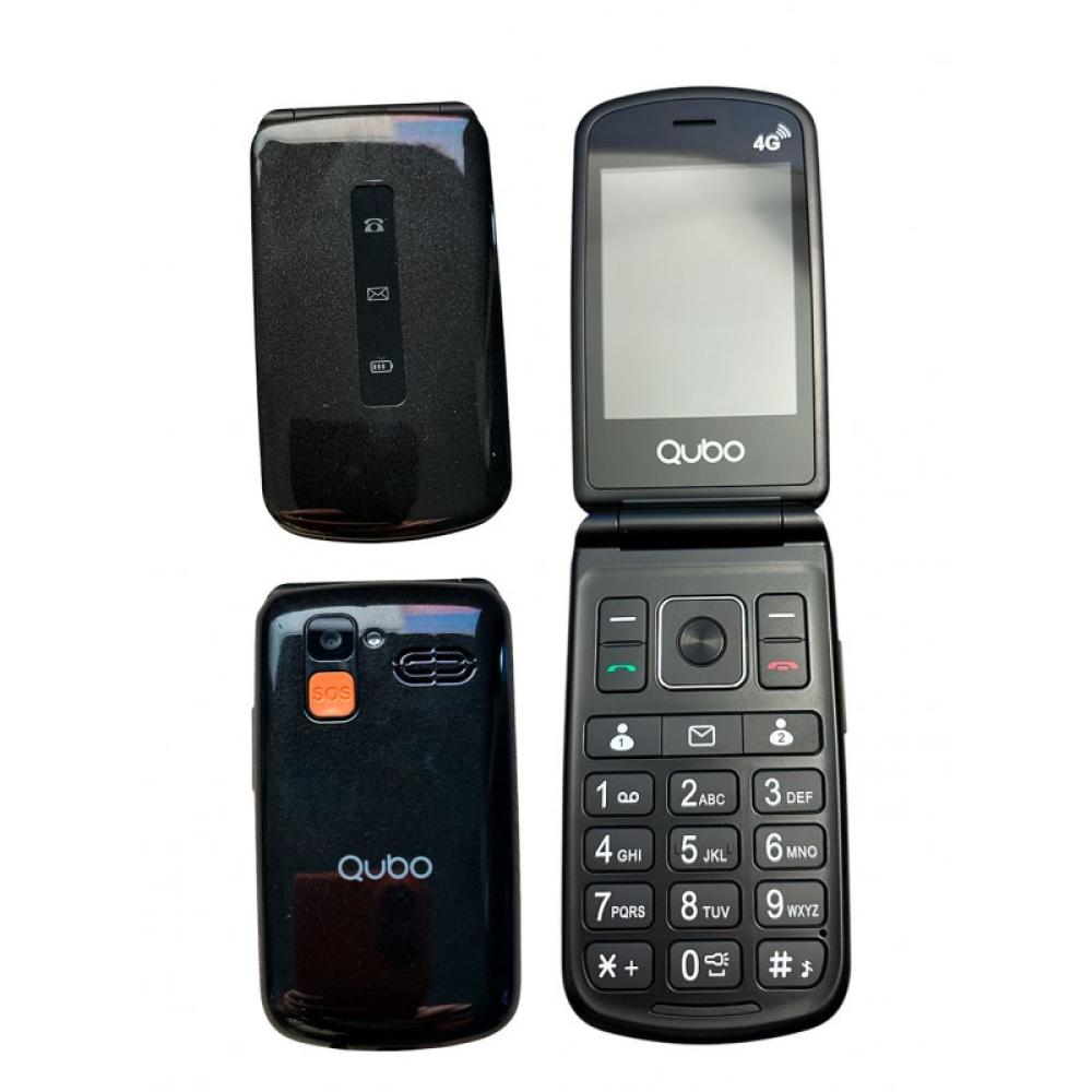 Qubo - P-210NW 4G teléfono móvil 6,1 cm (2.4") Negro Teléfono con cámara