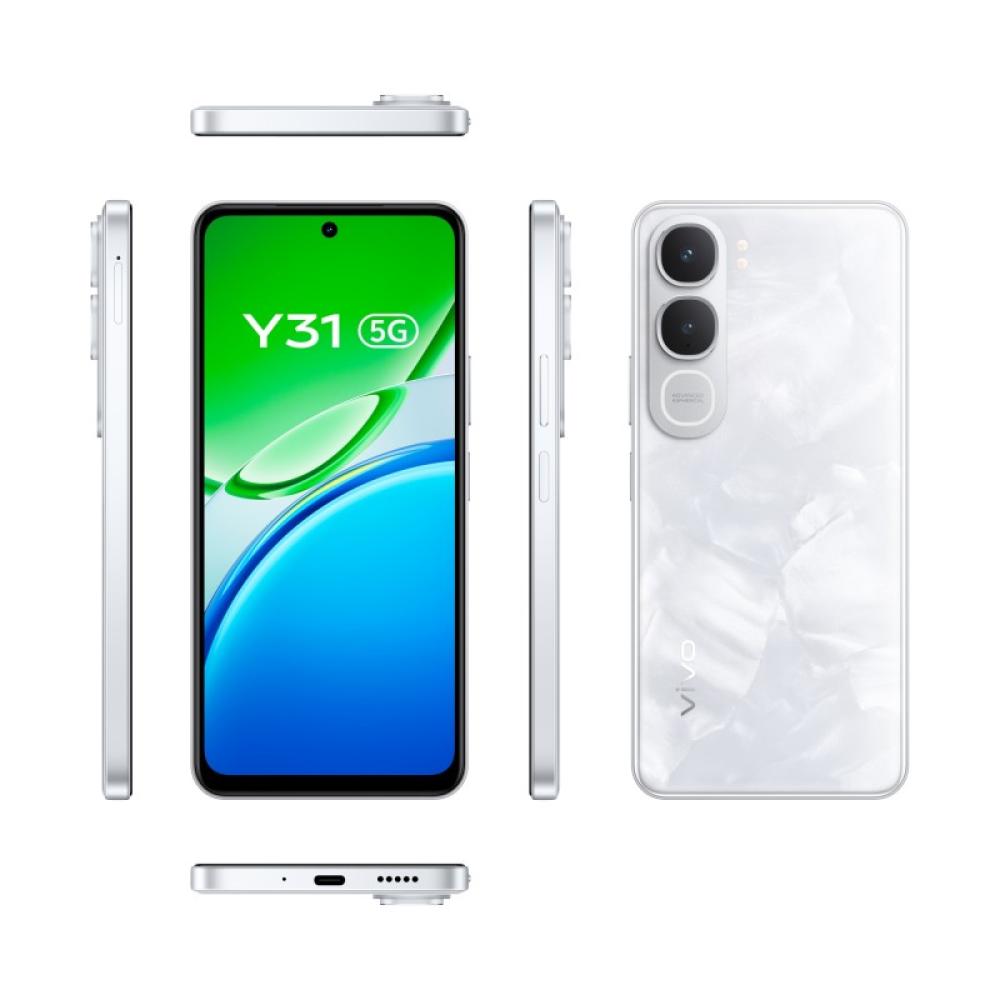 VIVO - Y31 5G 17,1 cm (6.72") Android 15 USB Tipo C 6 GB 256 GB 6500 mAh Blanco