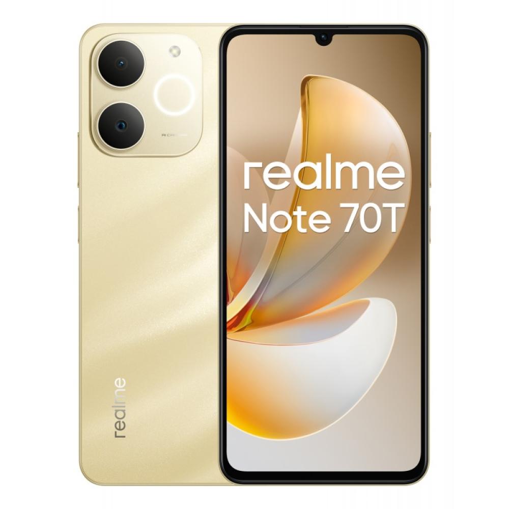 realme - Note 70T 17,1 cm (6.74") SIM doble Android 15 4G USB Tipo C 4 GB 256 GB 6000 mAh Oro - 6941764469686