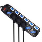 Ewent - EW3851 limitador de tensión Negro 6 salidas AC 220 V 1,5 m