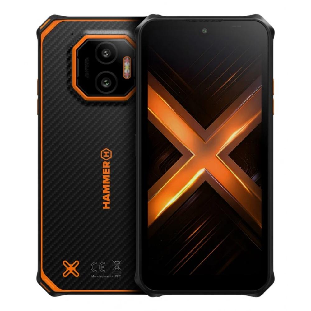 HAMMER - Energy X2 15,5 cm (6.1") SIM doble Android 15 4G USB Tipo C 6 GB 128 GB 5000 mAh Negro, Naranja