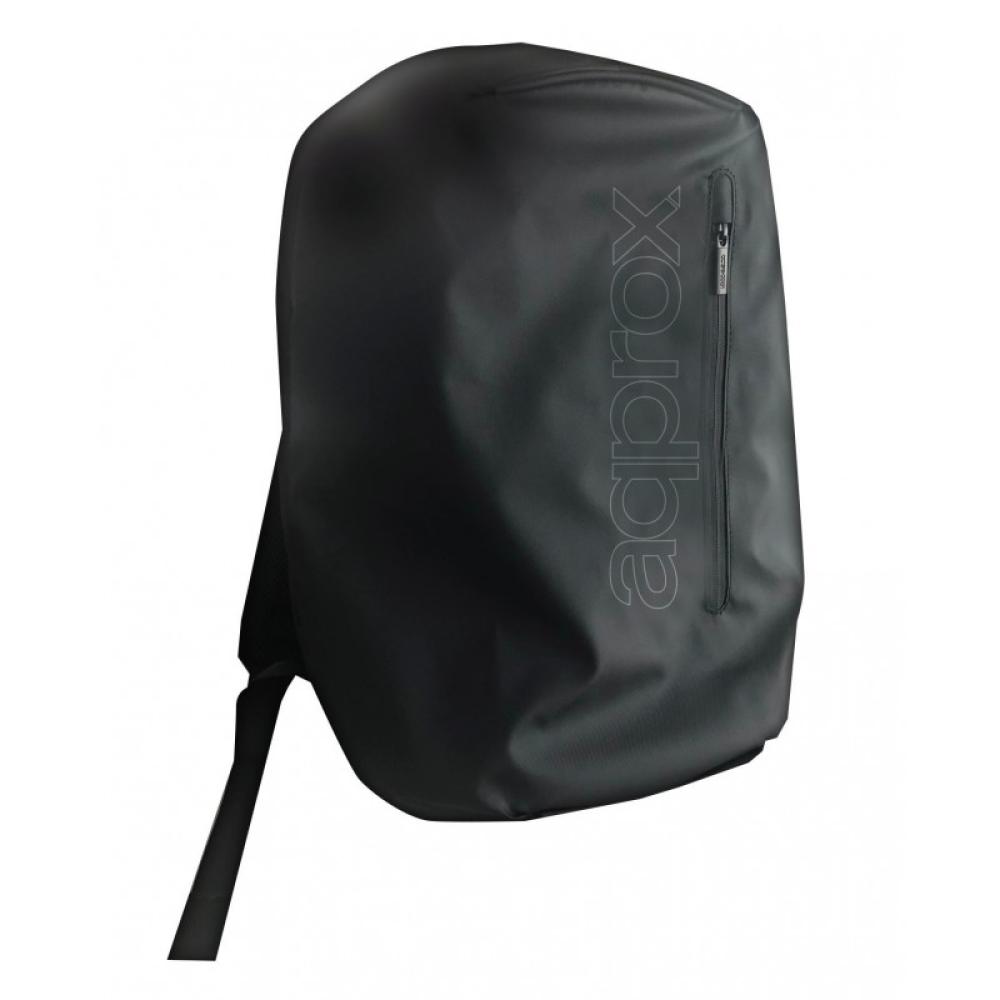 Approx - appBP401 mochila Negro Plástico, Poliéster, Poliuretano