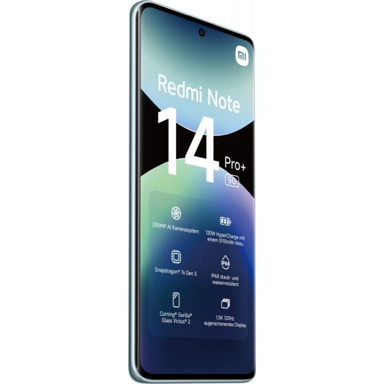 Xiaomi - Redmi Note 14 Pro+ 5G 16,9 cm (6.67") SIM doble USB Tipo C 8 GB 256 GB 5110 mAh Azul