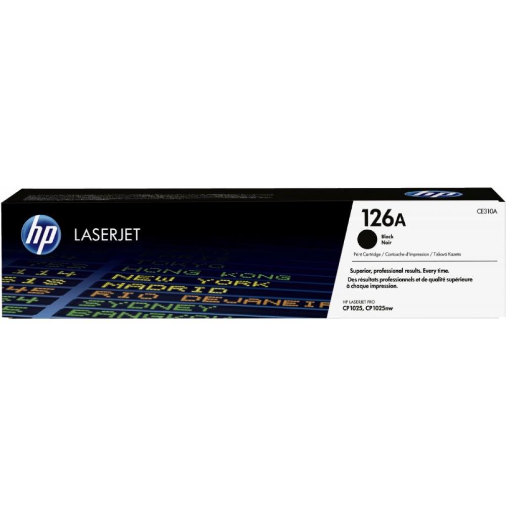 HP - Cartucho de tóner original LaserJet 126A negro