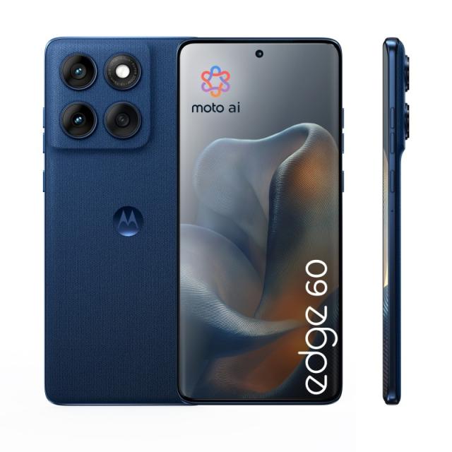 Motorola - edge 60 16,9 cm (6.67") SIM doble Android 15 5G USB Tipo C 12 GB 512 GB 5200 mAh Azul