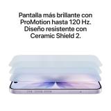 Apple - iPhone 17 16 cm (6.3") SIM doble iOS 26 5G USB Tipo C 512 GB Lavanda