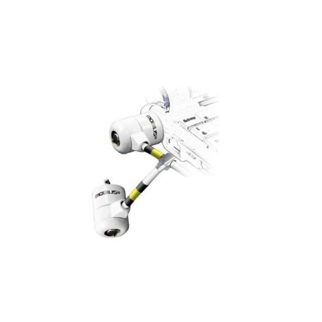 Mobilis - 001223 cable antirrobo Blanco 1,8 m