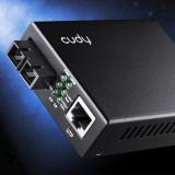 Cudy - MC100SA-20 convertidor de medio 100 Mbit/s 1310 nm Monomodo Negro