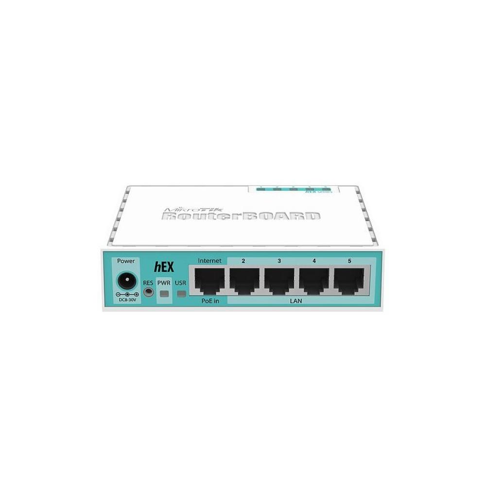 Mikrotik - RB750GR3 router Gigabit Ethernet Turquesa, Blanco