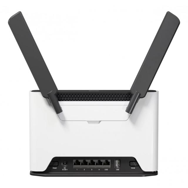 Mikrotik - Chateau LTE7 ax router inalámbrico Gigabit Ethernet Doble banda (2,4 GHz / 5 GHz) 4G Negro, Blanco