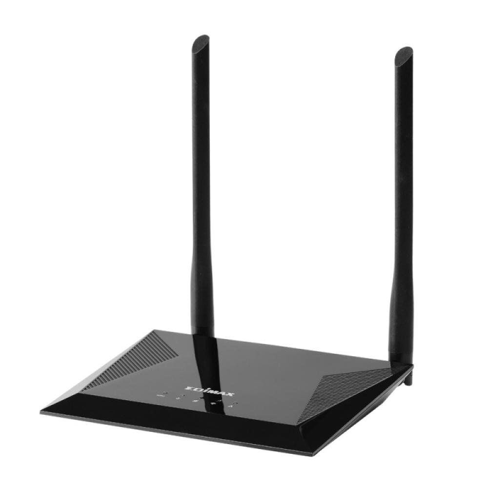 Edimax - N300 router inalámbrico Ethernet rápido Banda única (2,4 GHz) Negro