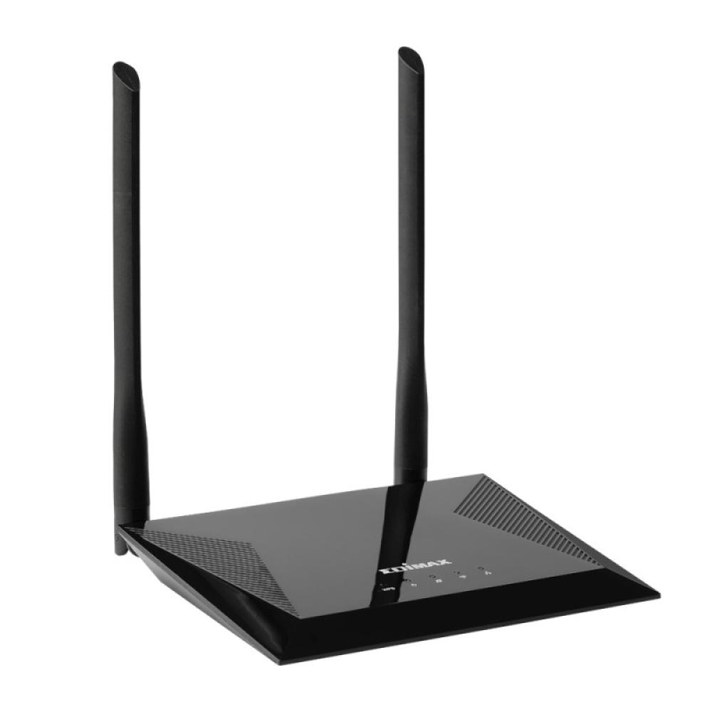Edimax - N300 router inalámbrico Ethernet rápido Banda única (2,4 GHz) Negro