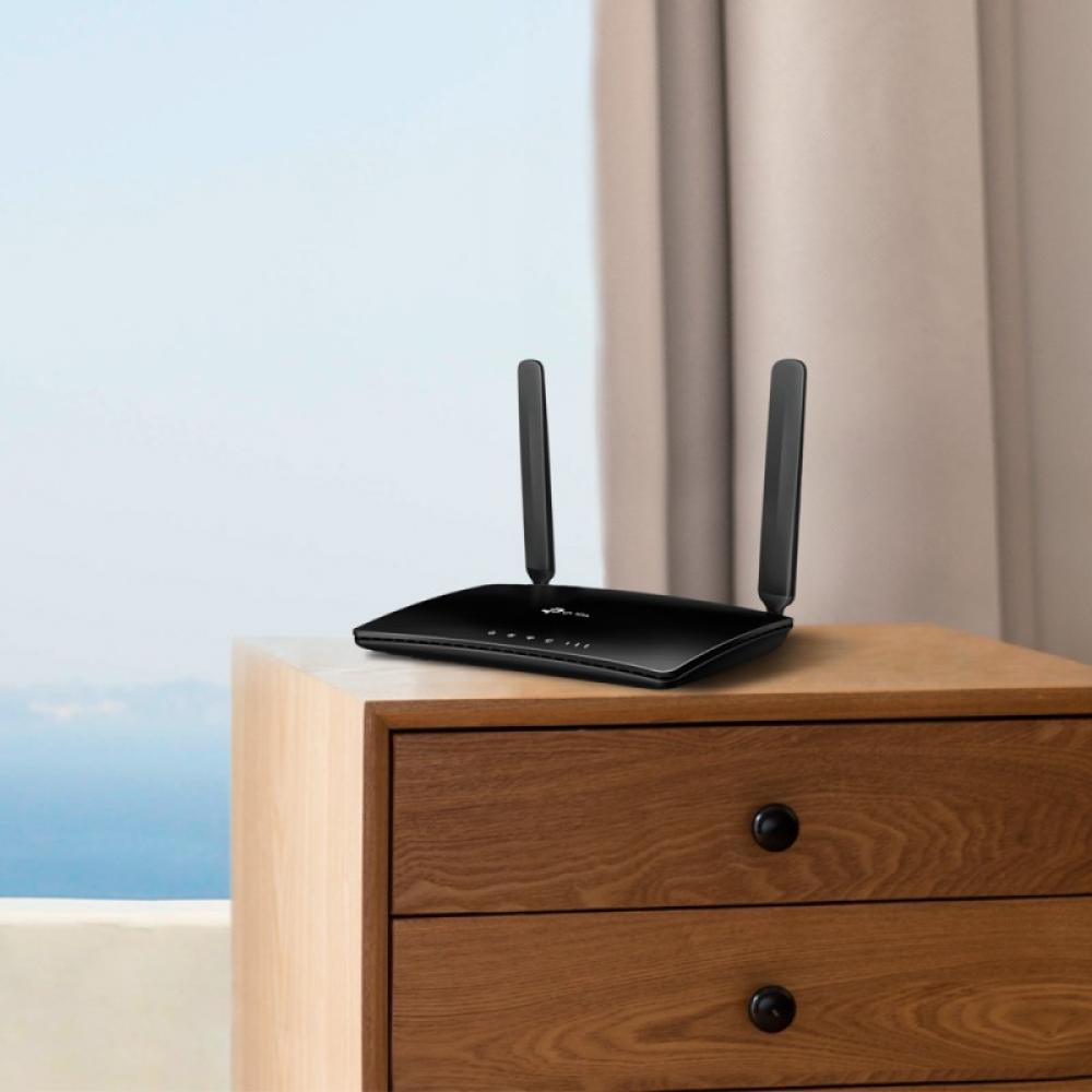 TP-Link - TL-MR6400 router inalámbrico Ethernet rápido Banda única (2,4 GHz) 4G Negro - TL-MR6400 V4