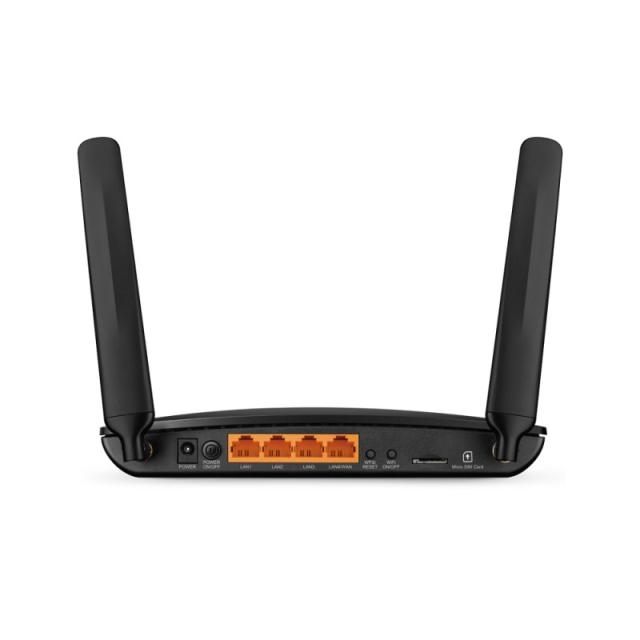 TP-Link - TL-MR6400 router inalámbrico Ethernet rápido Banda única (2,4 GHz) 4G Negro - TL-MR6400