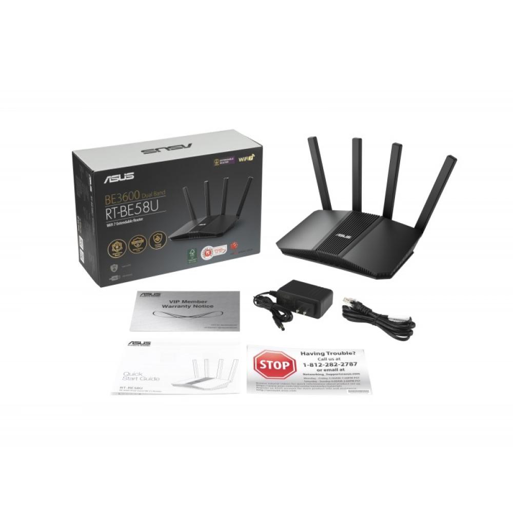 ASUS - RT-BE58U V2 router inalámbrico 2.5 Gigabit Ethernet Doble banda (2,4 GHz / 5 GHz) Negro