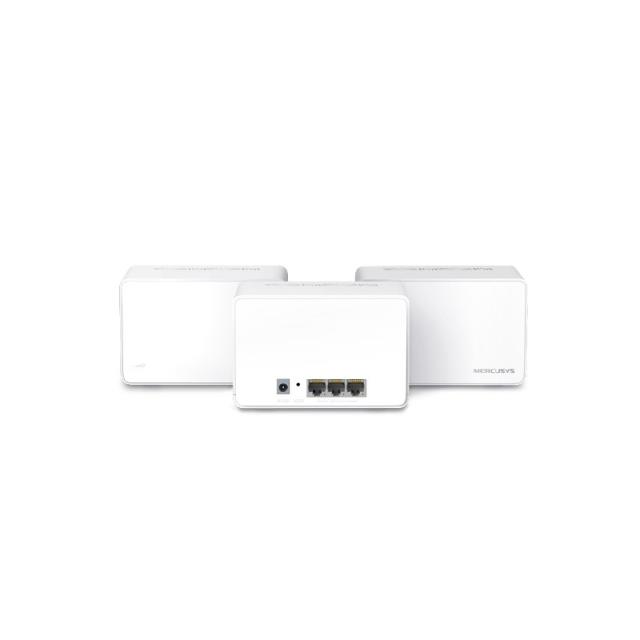 Mercusys - Halo H80X (3-pack) Doble banda (2,4 GHz / 5 GHz) Wi-Fi 6 (802.11ax) Blanco Interno
