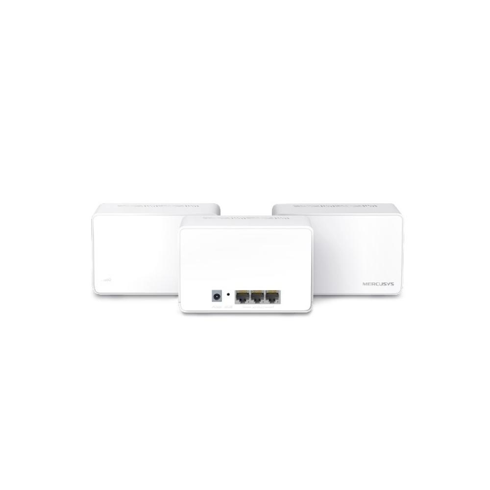 Mercusys - Halo H80X (3-pack) Doble banda (2,4 GHz / 5 GHz) Wi-Fi 6 (802.11ax) Blanco Interno