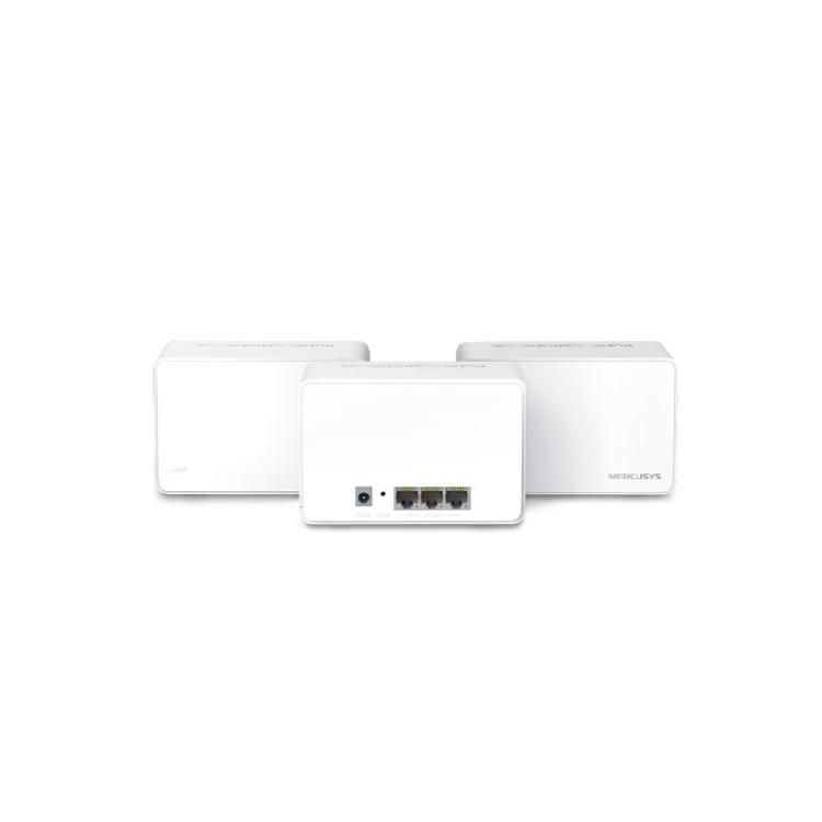 Mercusys - Halo H80X (3-pack) Doble banda (2,4 GHz / 5 GHz) Wi-Fi 6 (802.11ax) Blanco Interno