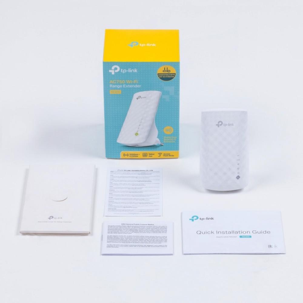 TP-Link - RE200 ampliador de red Repetidor de red Blanco 10, 100 Mbit/s