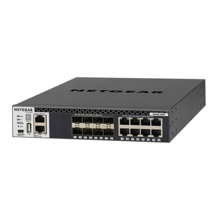 NETGEAR - M4300-8X8F Gestionado L3 10G Ethernet (100/1000/10000) 1U Negro