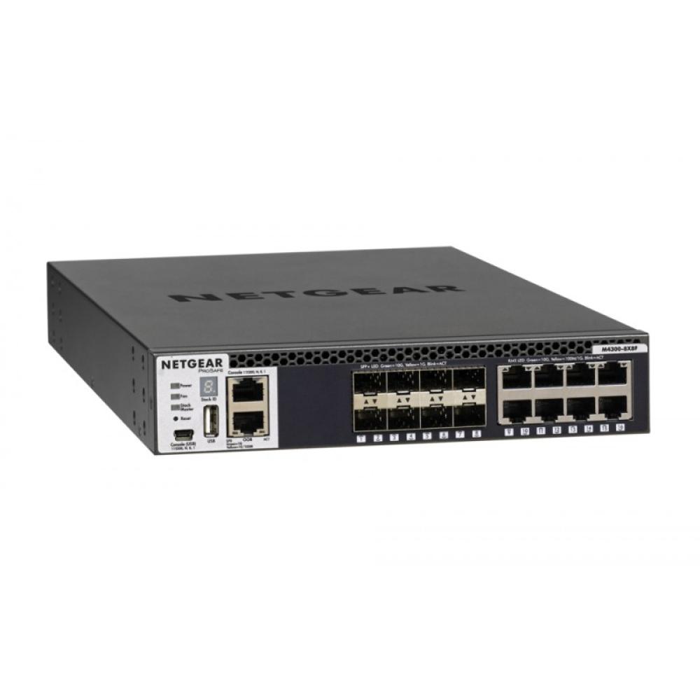 NETGEAR - M4300-8X8F Gestionado L3 10G Ethernet (100/1000/10000) 1U Negro