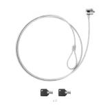 TooQ - TQCLKC0025 cable antirrobo Plata 1,5 m