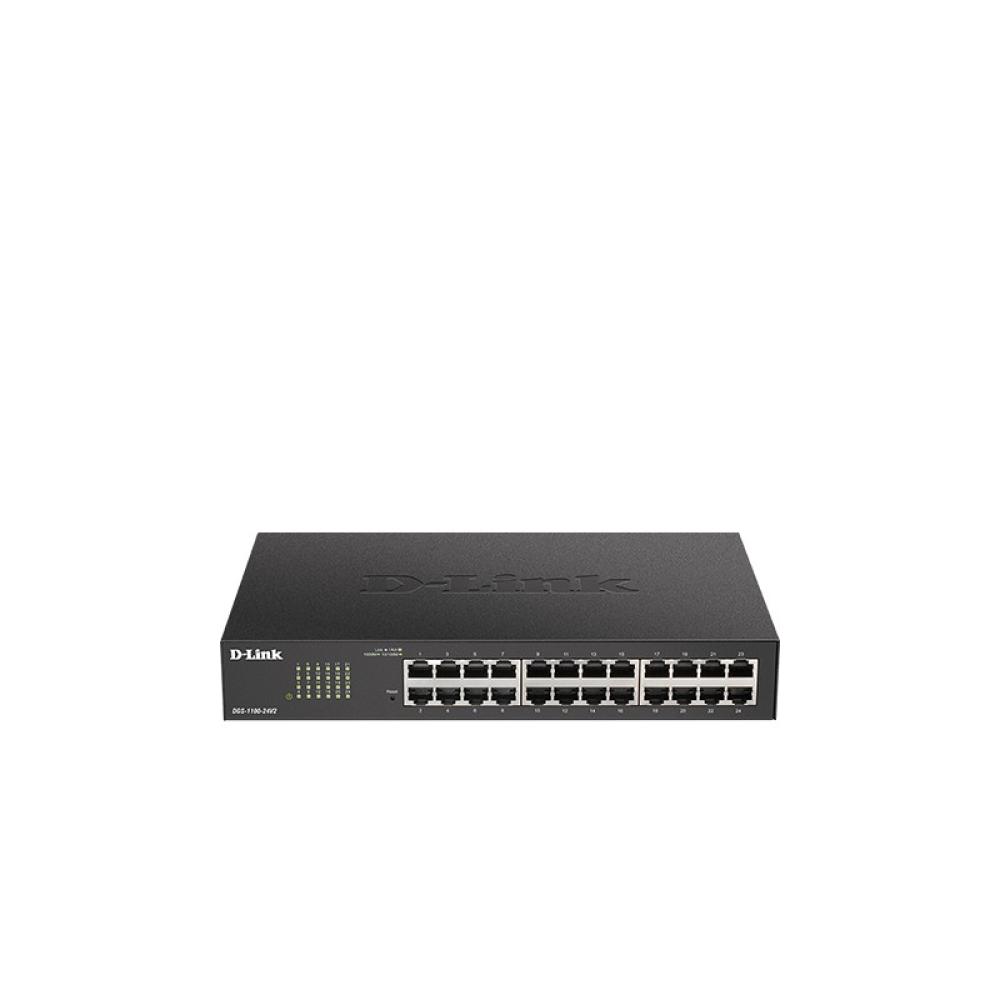D-Link - DGS-1100-24V2 switch Gestionado L2 Gigabit Ethernet (10/100/1000) 1U Negro