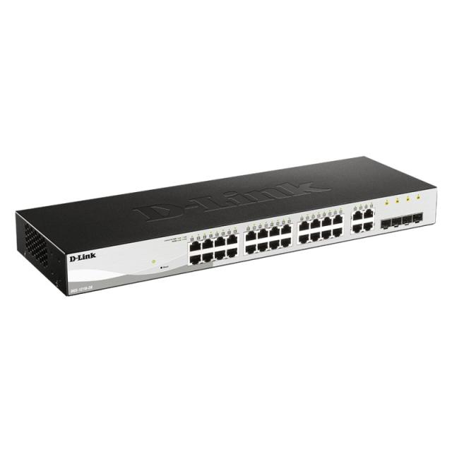 D-Link - DGS-1210-28 switch Gestionado L2 Gigabit Ethernet (10/100/1000) 1U Negro