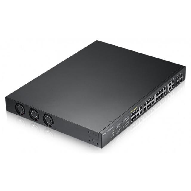 Zyxel - GS1920-24HP Gestionado L2 Gigabit Ethernet (10/100/1000) Energía sobre Ethernet (PoE) Negro