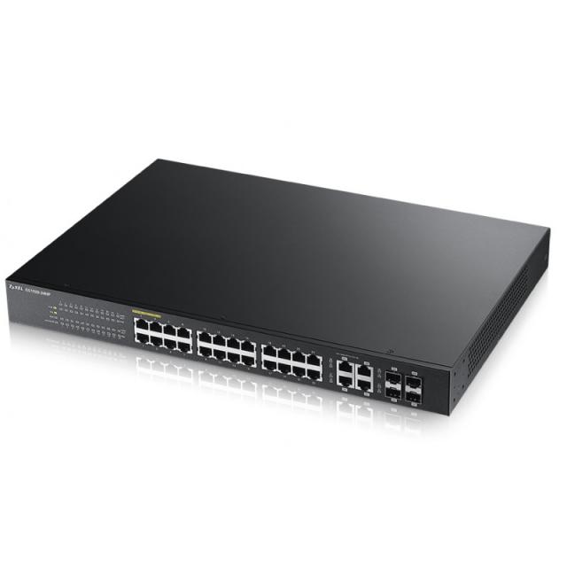 Zyxel - GS1920-24HP Gestionado L2 Gigabit Ethernet (10/100/1000) Energía sobre Ethernet (PoE) Negro